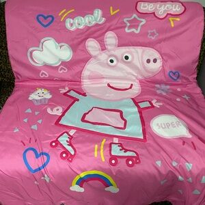 Cute Peppa Pig Toddler Bed Set